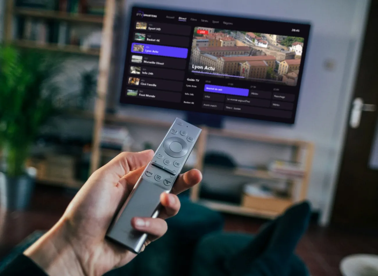 Liste des chaînes IPTV avec guide TV sur la télévision