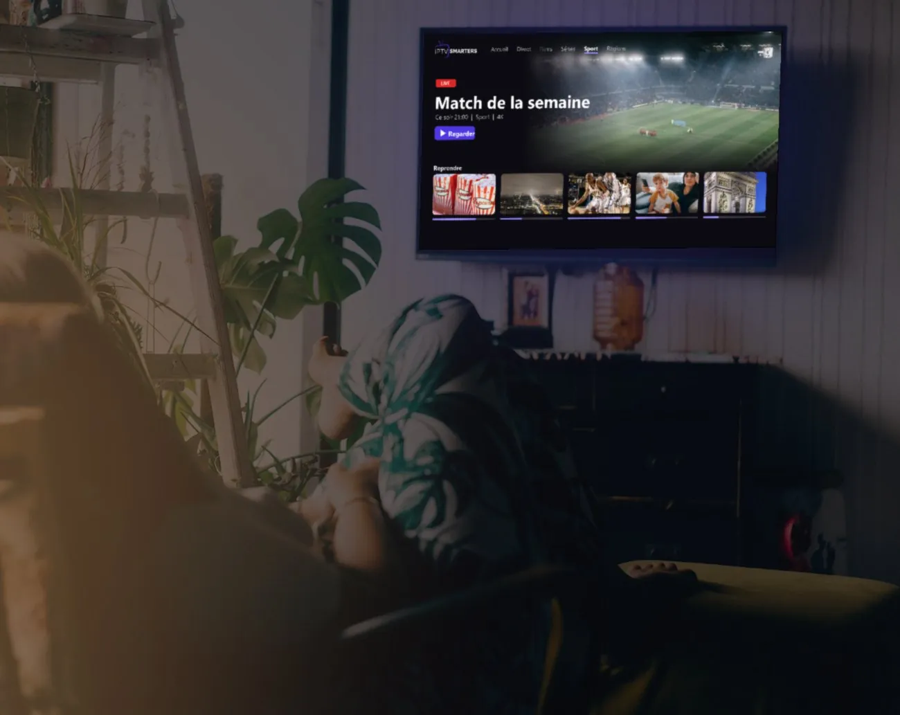 Sport en direct avec l'IPTV à la maison
